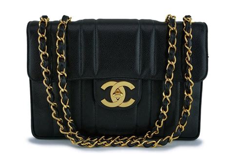 vintage chanel mademoiselle black bag